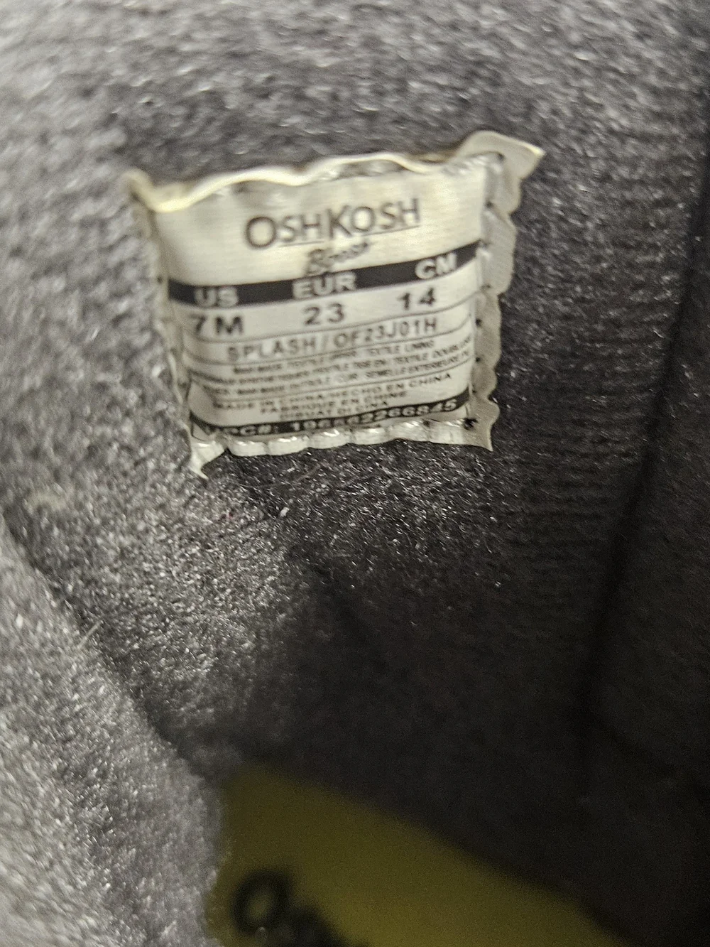 OshKosh Bgosh waterproof shell